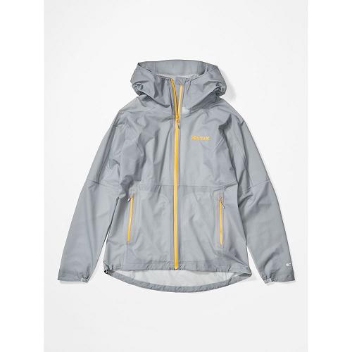 Marmot Rain Jacket Grey NZ - Bantamweight Jackets Womens NZ7961458